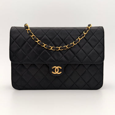 Chanel mid flap black vintage