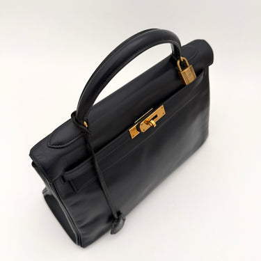 Hermès Kelly 32 navy vintage