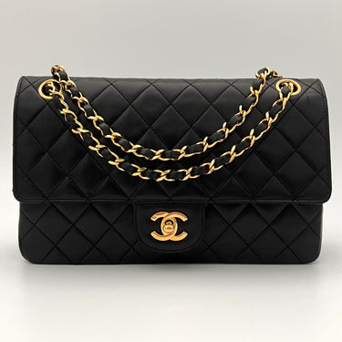 Chanel double flap black vintage ref. 8037