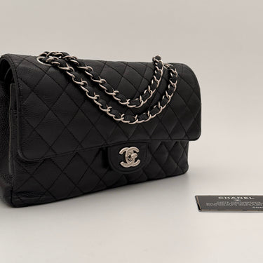 Chanel Timeless 25 black caviar