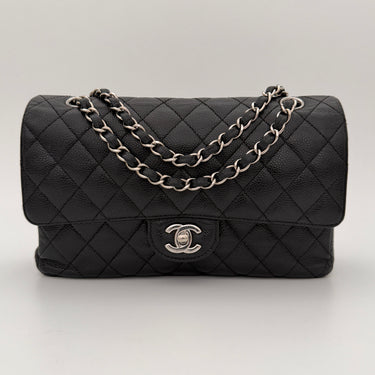 Chanel Timeless 25 black caviar