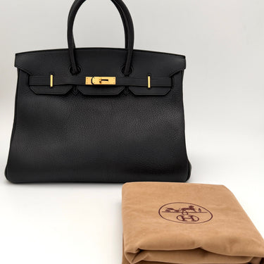 Hermès Birkin 35 black togo leather gold hardware